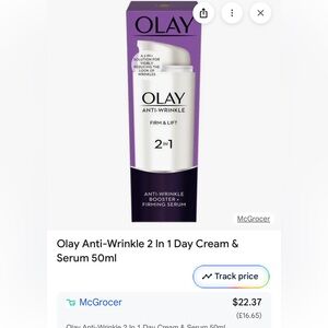 OLAY 2 in 1 Day Cream & Serum - Anti-Wrinkle Firm & Lift